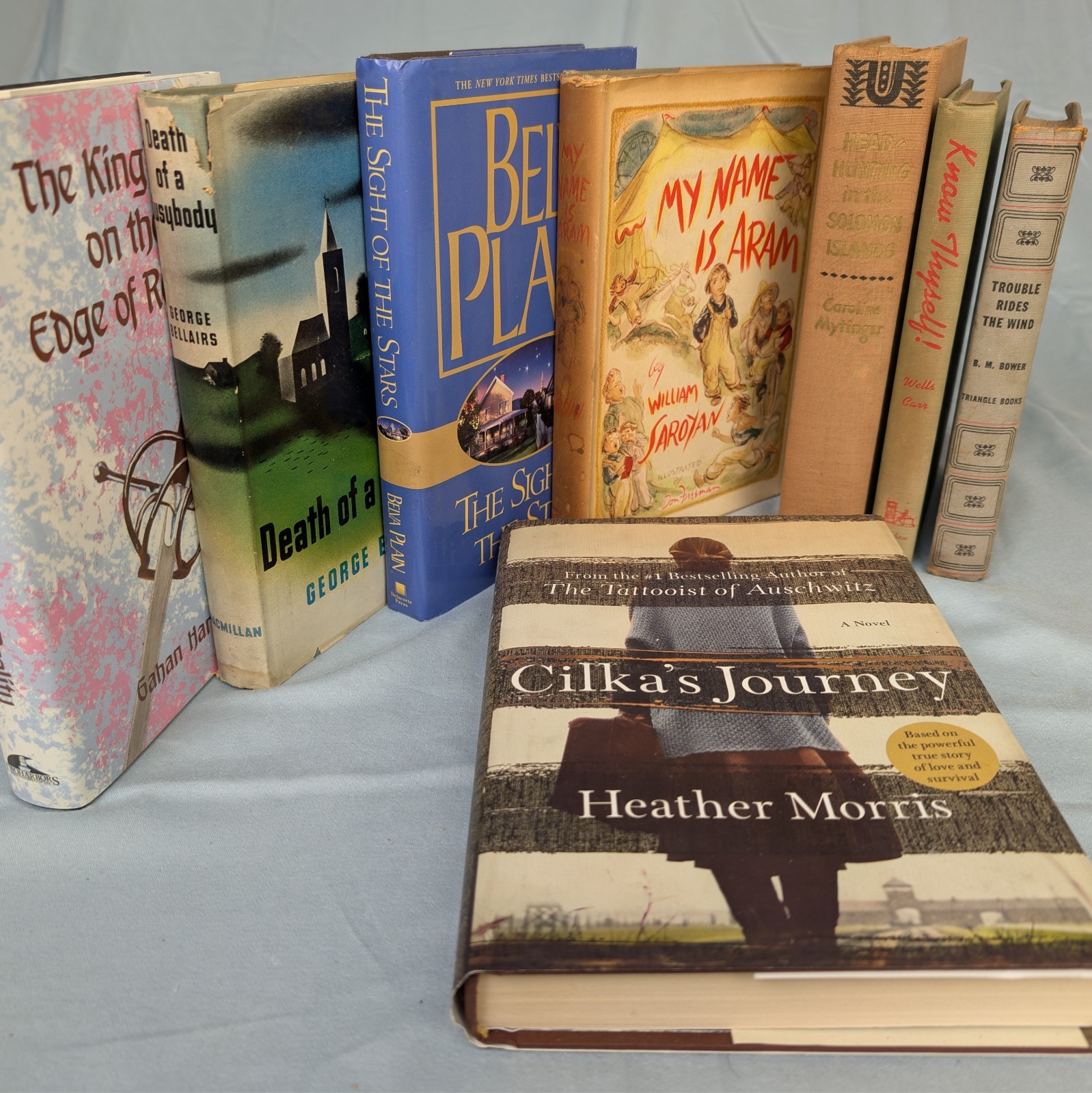 Lot of 8 Vintage & Modern Hardcover Books – William Saroyan, Heather Morris