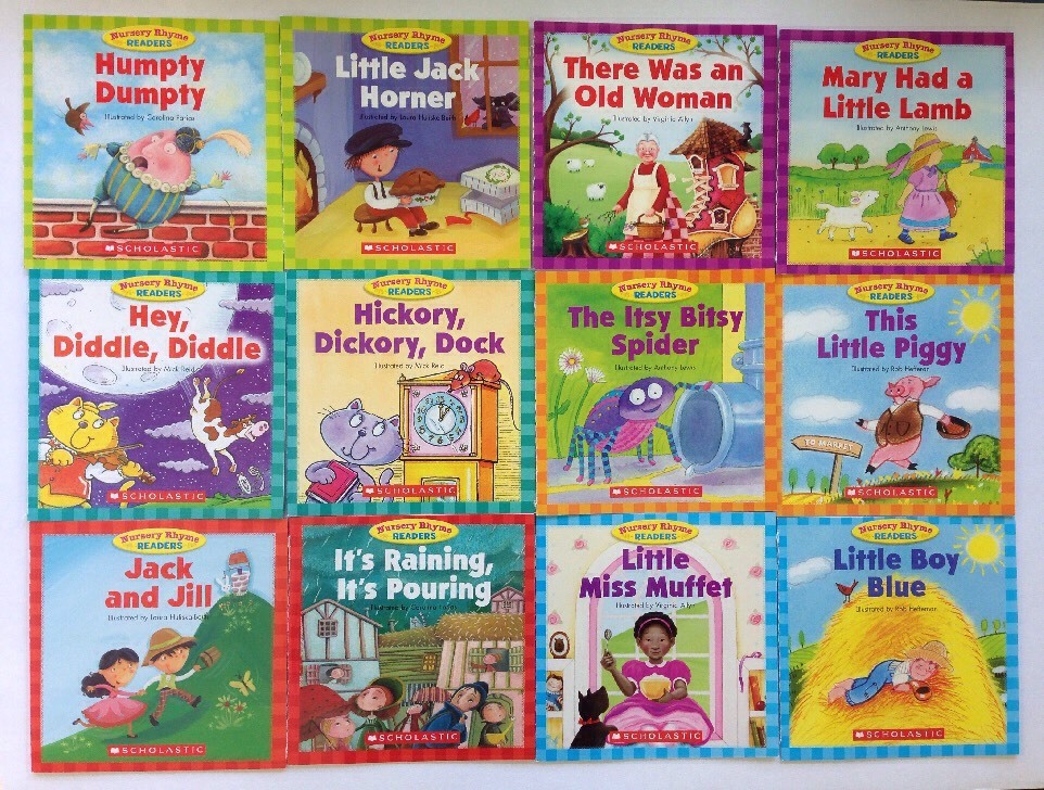 Nursery Rhyme Childrens Books Beginning Readers Lot 12