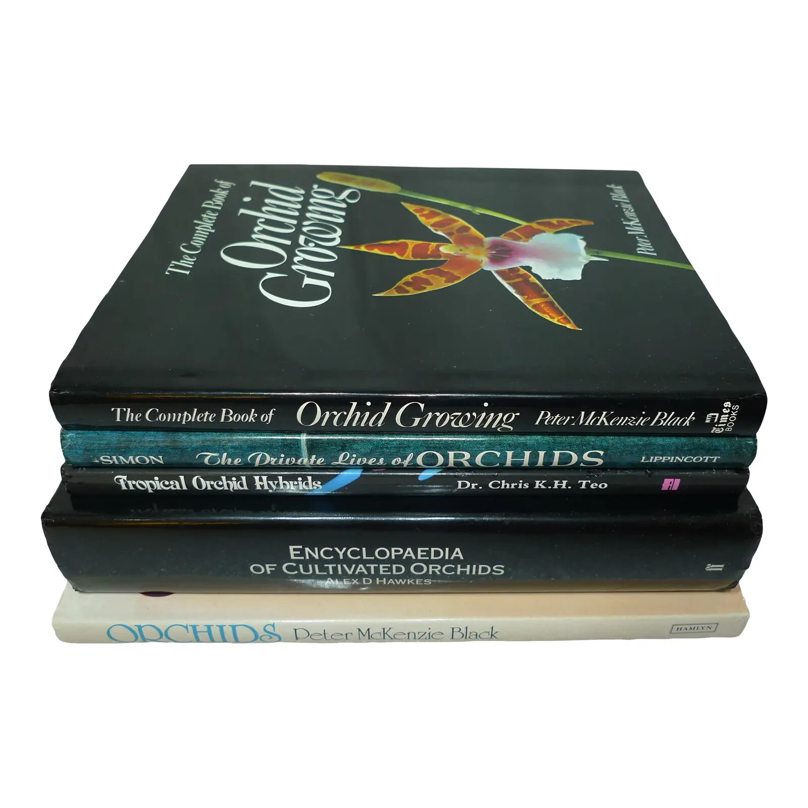 Late 20th Century Orchid Cultivation Book Collection – 5 Pieces