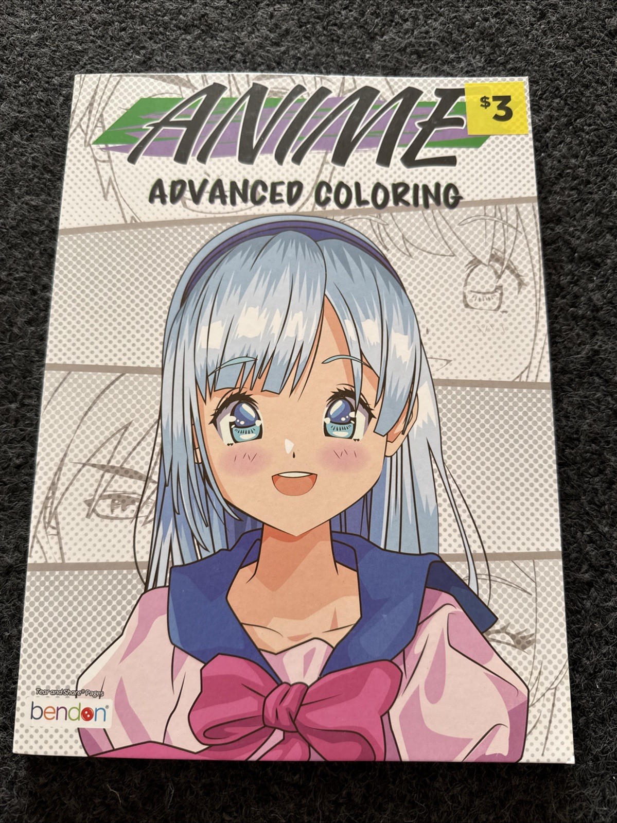 Anime Bendon Advanced Coloring Book 64 Pages Manga Inspired For Age 3+ BRAND NEW