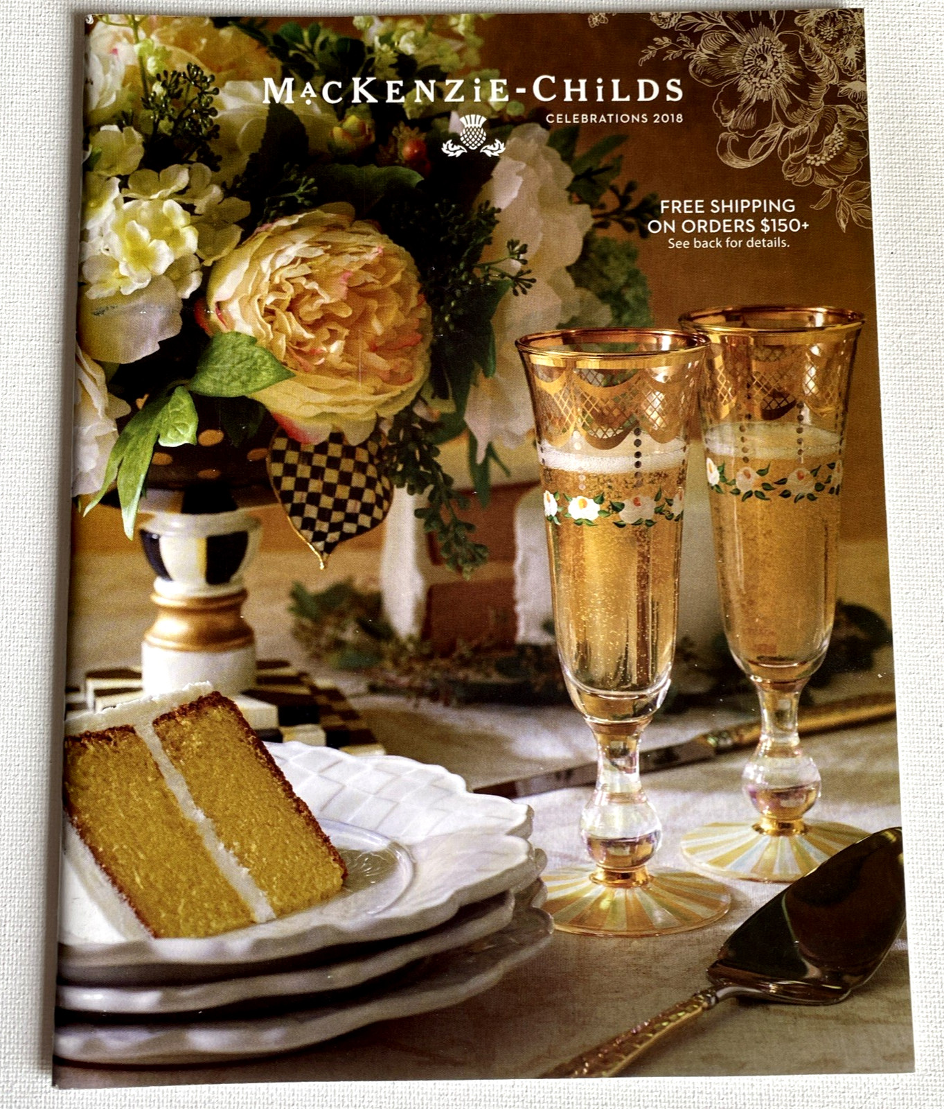 Mackenzie-Childs Catalog ~ 2018-CELEBRATION-NEW YEAR- 47 pages.