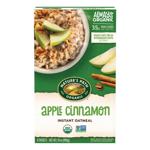 Organic Apple Cinnamon Oatmeal 14 Oz(Case Of 6) By Natures Path