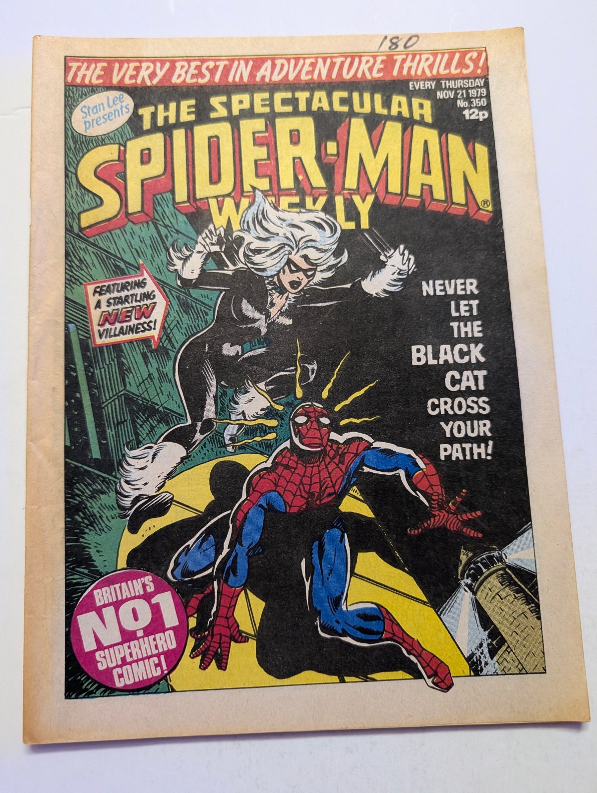 The Spectacular Spider-Man Weekly Comic No 350, November 21st 1979, Marvel UK.