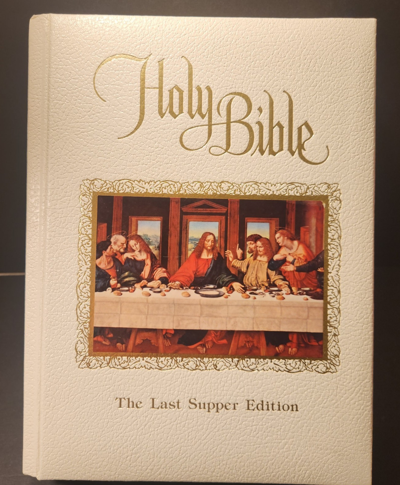 1985 KJV Holy Bible The Last Supper Edition Hardcover King James Version Book