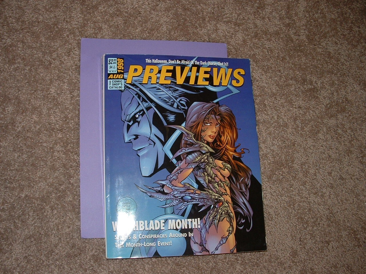 Aug 1998 Previews Magazine Witchblade Month 424 pages! Sharp VF- Fast Ship