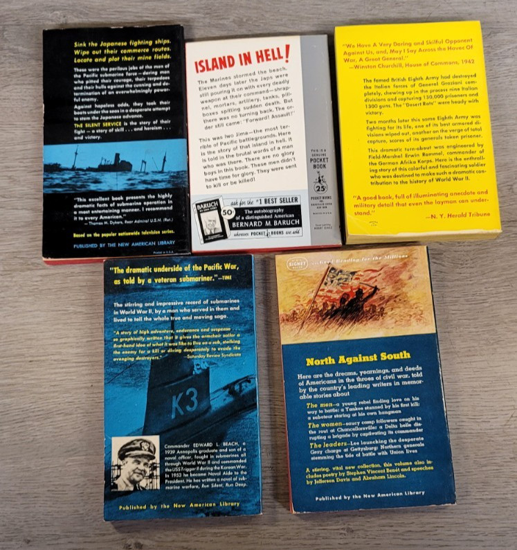 Vintage Paperbacks War Related Berkley Pocket Signet