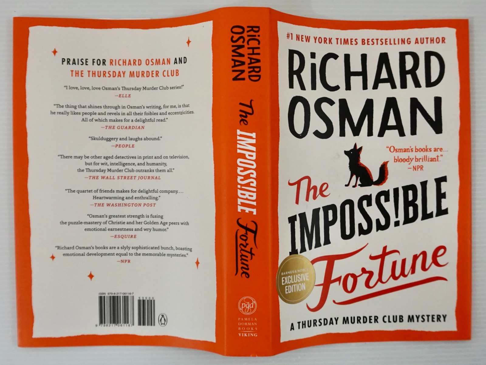 THE IMPOSSIBLE FORTUNE by Richard Osman SIGNED FIRST USA EDITION 2025 BRAND NEW