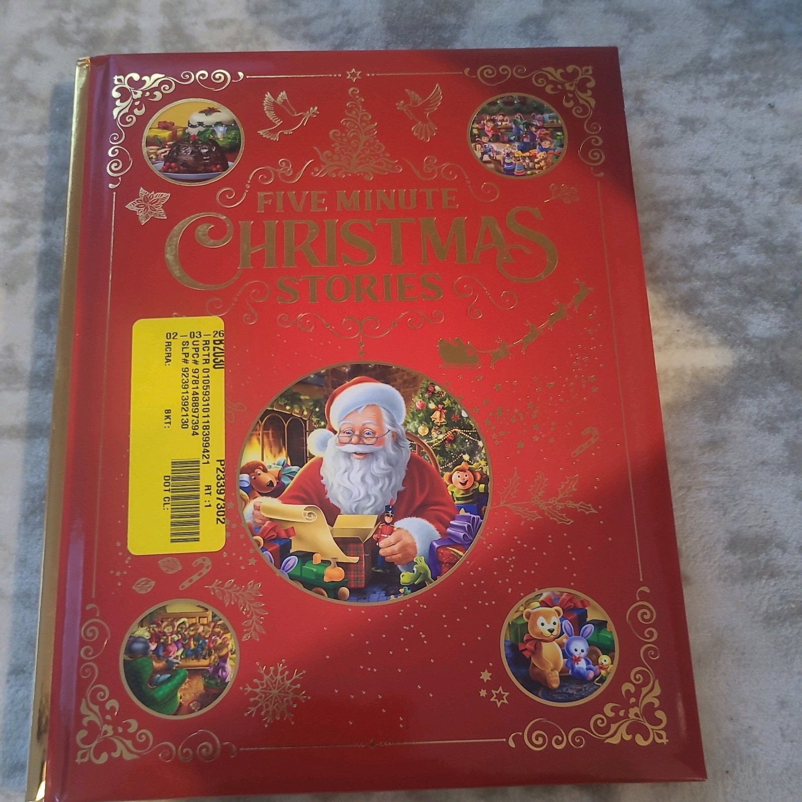 HARD COVER BOOK “Five Minute CHRISTMAS STORIES,” 118 Pages, Brand New (c) 2025