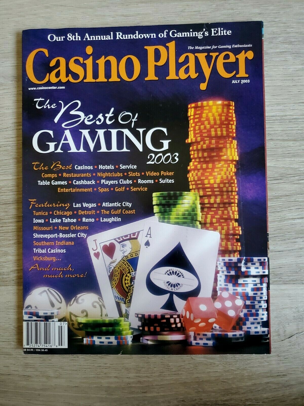 Casino Player Magazine July 2003 8th Annual Best Of Gaming 2003 – 194 Pages