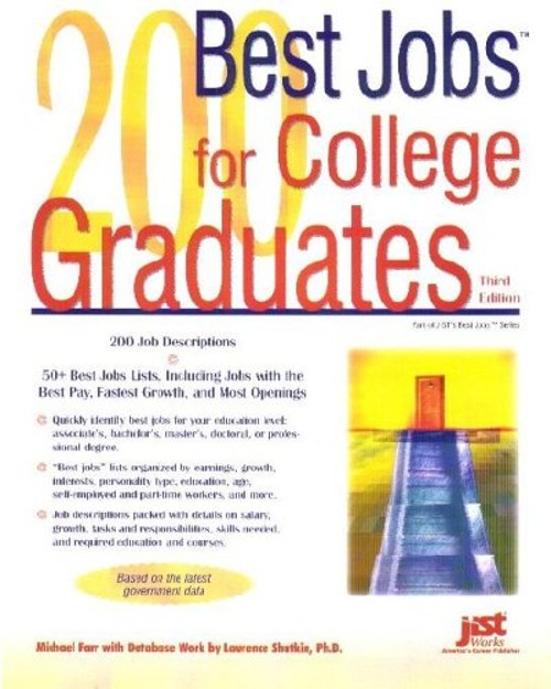 200 Best Jobs for College Graduates Hardcover Michael Farr