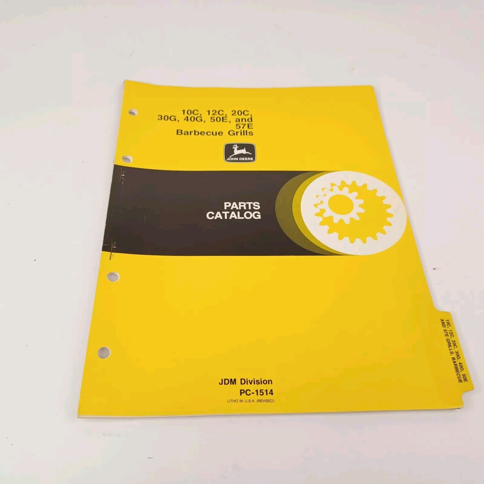 John Deere 10C 12C 20C 30G 40G 44G 50E 57E Barbecue Grills Parts Catalog PC-1514