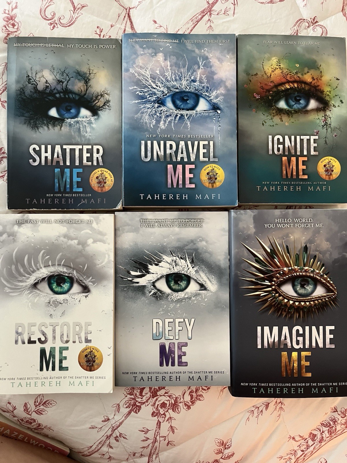 Complete Shatter Me Series by Tahereh Mafi – Books 1–6 (Young Adult Dystopian)
