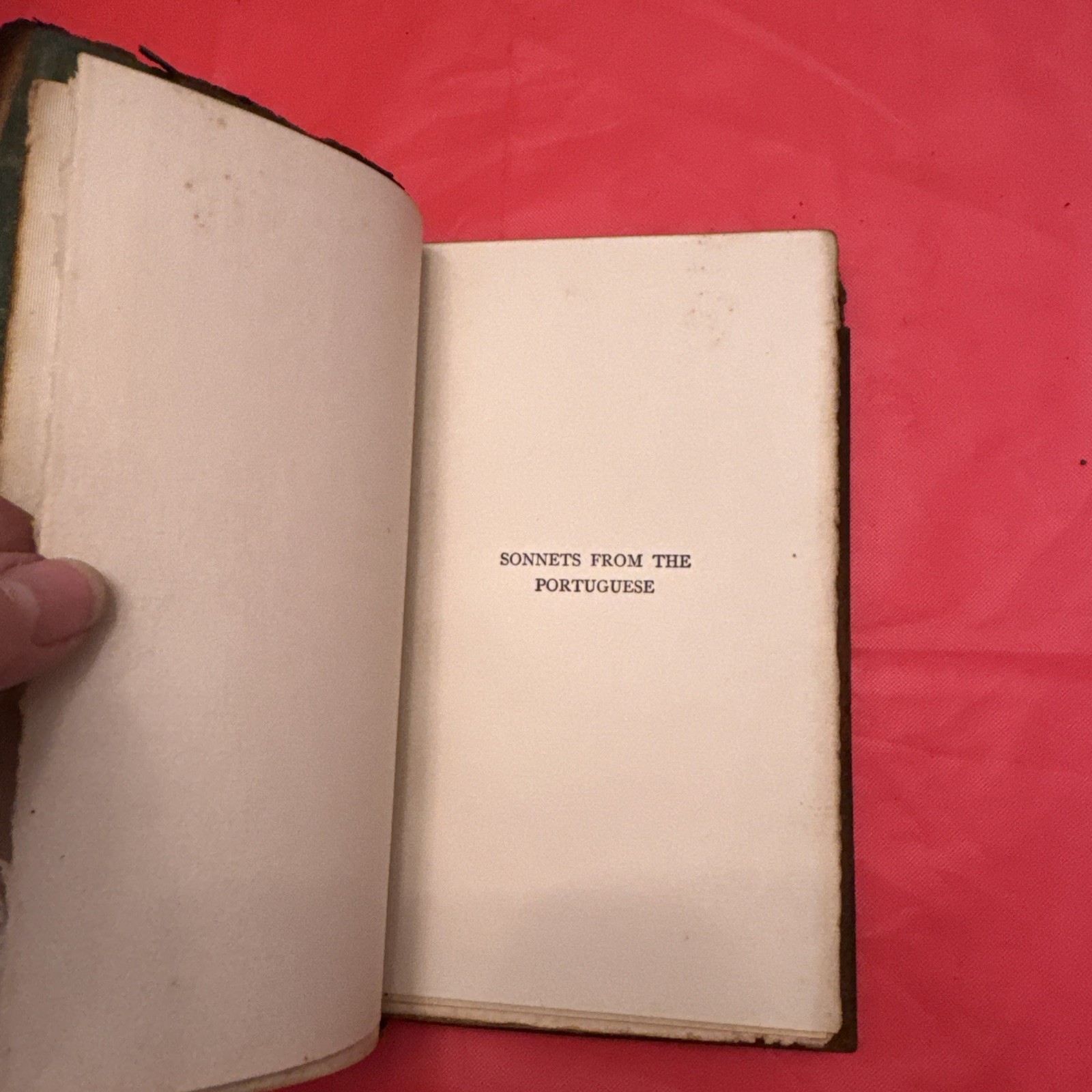 Antique- Sonnets from the Portuguese; Browning, Elizabeth Barrett; 1910