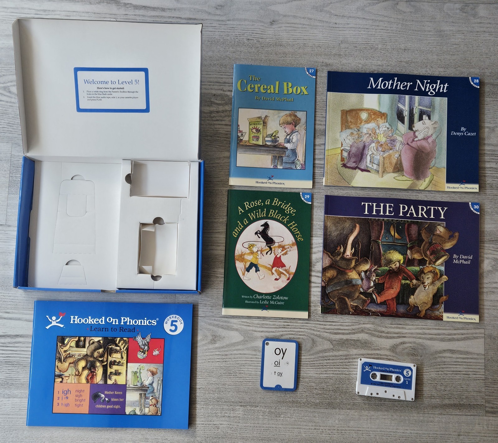Hooked on Phonics Learn To Read Books Set Levels 1 – 5 Parent Kit Homeschool