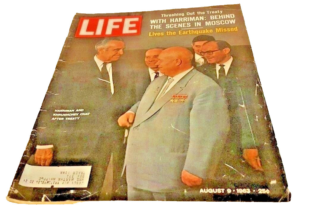 August 9, 1963 LIFE Magazine Complete w/ old 1960s ads FREE SHIP Aug 8 news 10