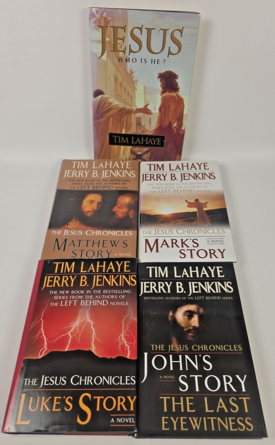 5 Lot Jesus, Matthew, Mark, Luke & John’s Story ~ Hardcover ~ Lahaye & Jenkins