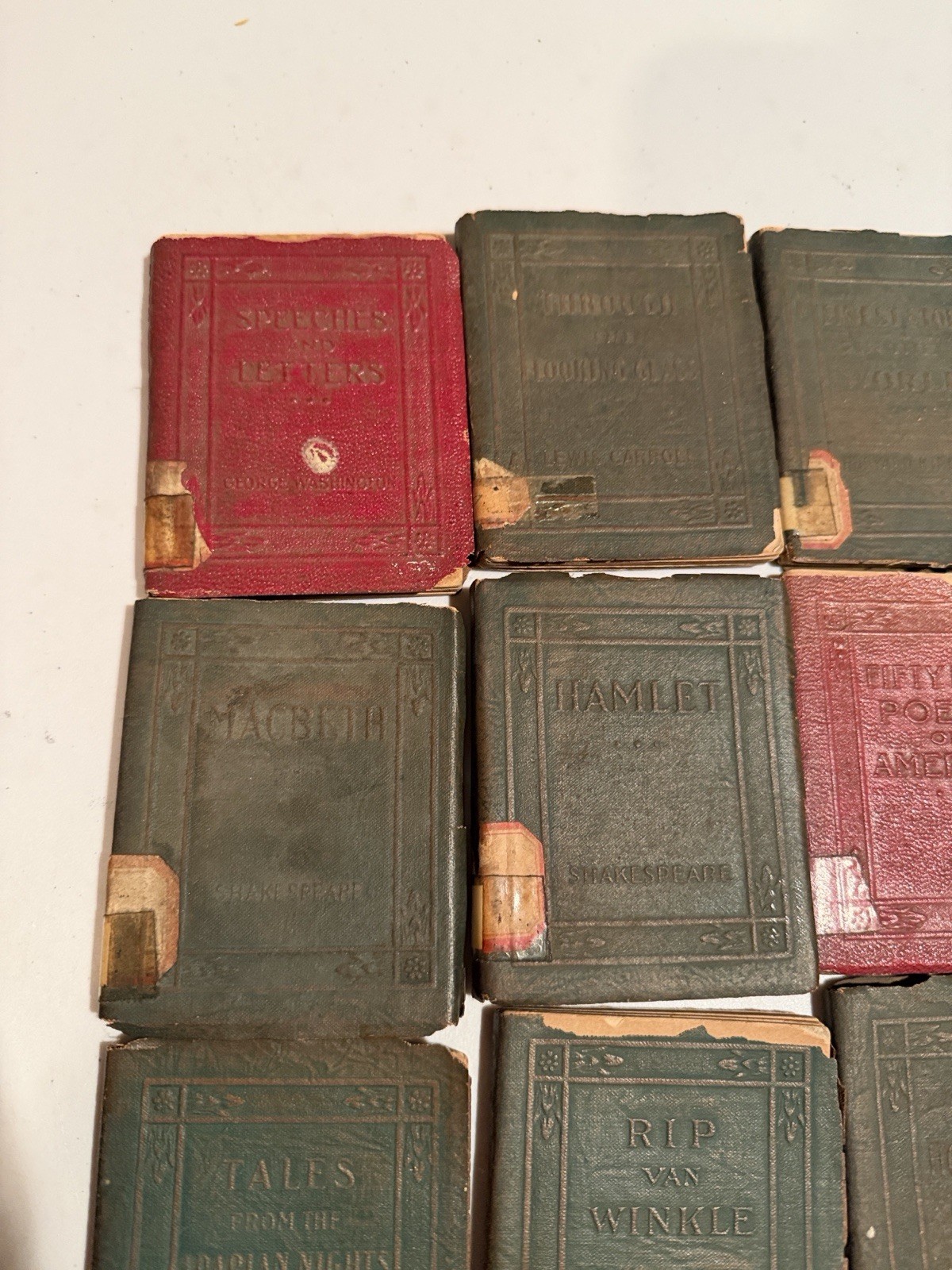 22 Vintage Antique 1920-24 England Little Leather Library Books