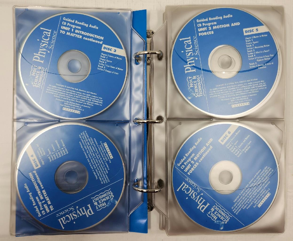 Holt Science & Technology Physical Science Guided Reading Audio CD Program