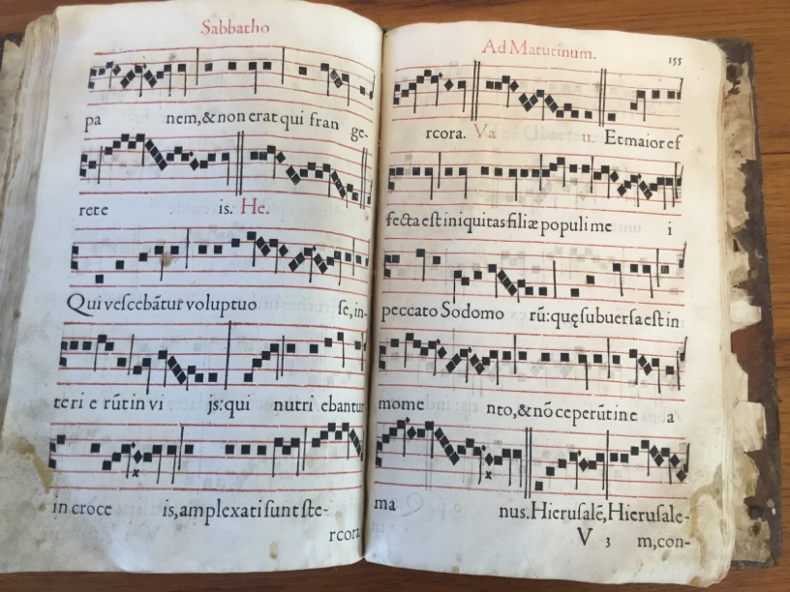 Printed 16th c. ANTIPHONAL – POPE PIUS V – 406 PAGES – CA 1570