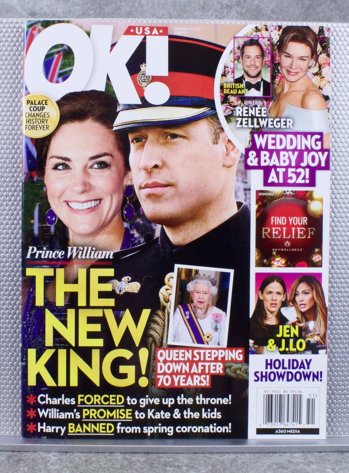 OK! Magazine Dec 20 2021 ~ Prince William The New King! ~ Renee, Wedding & Baby