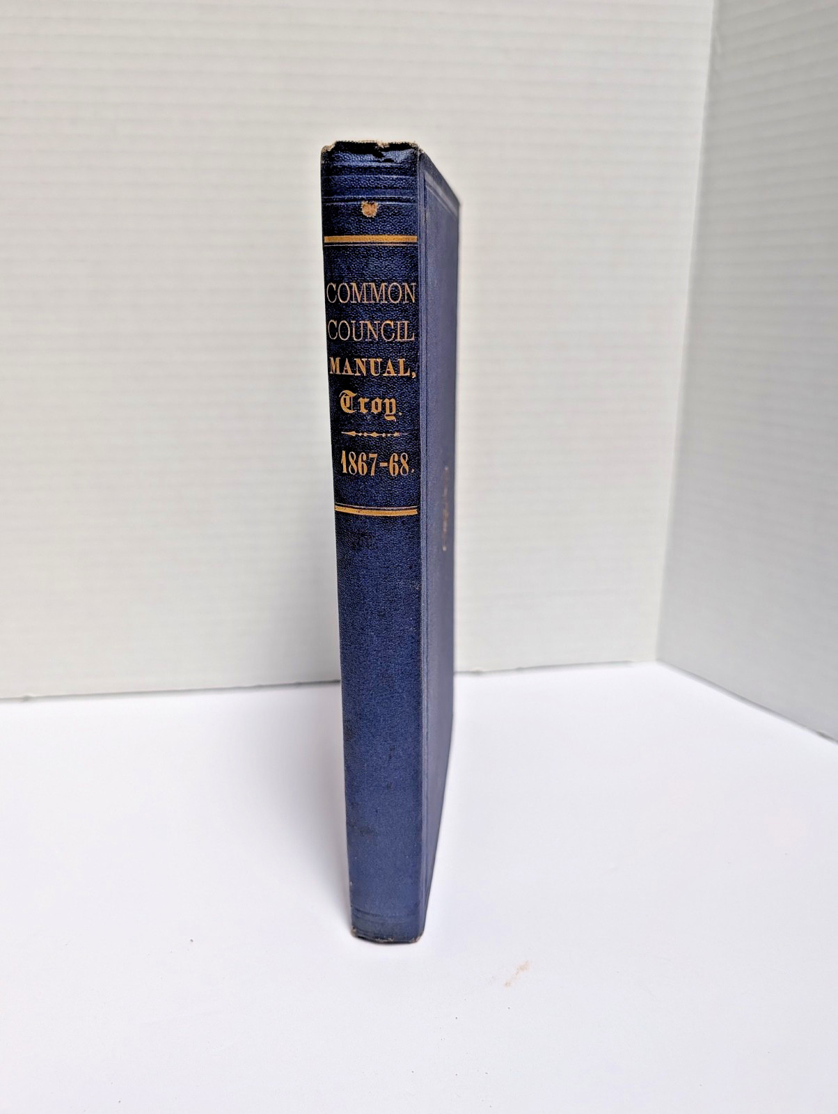 Antique Hard Cover Common Council Manual Troy New York 1867-68 Historical Info