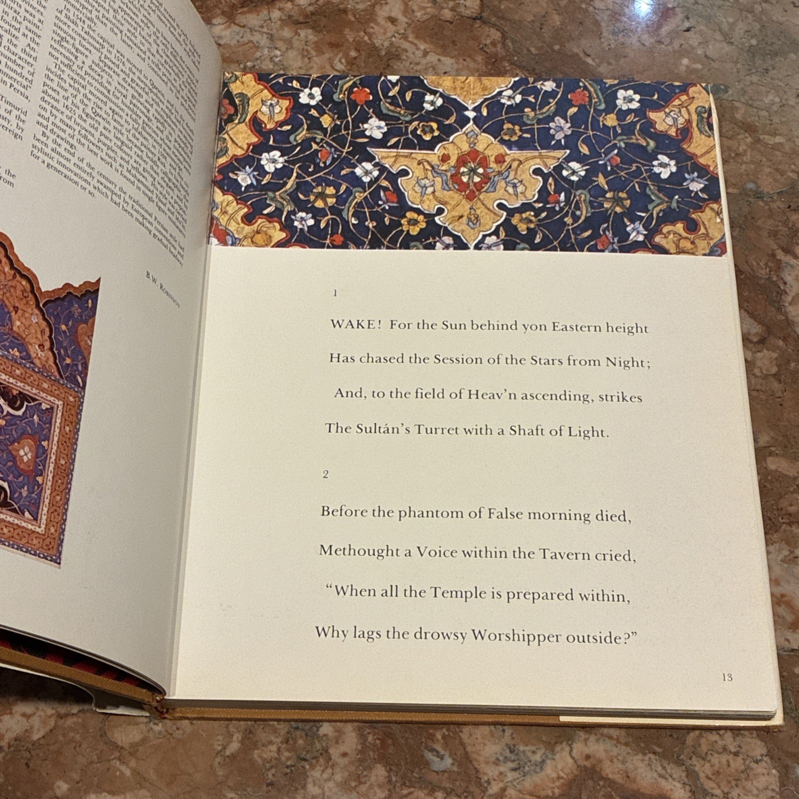 Book Persian Miniatures Rubaiyat Of Omar Khayyam Art Persia Vintage Books