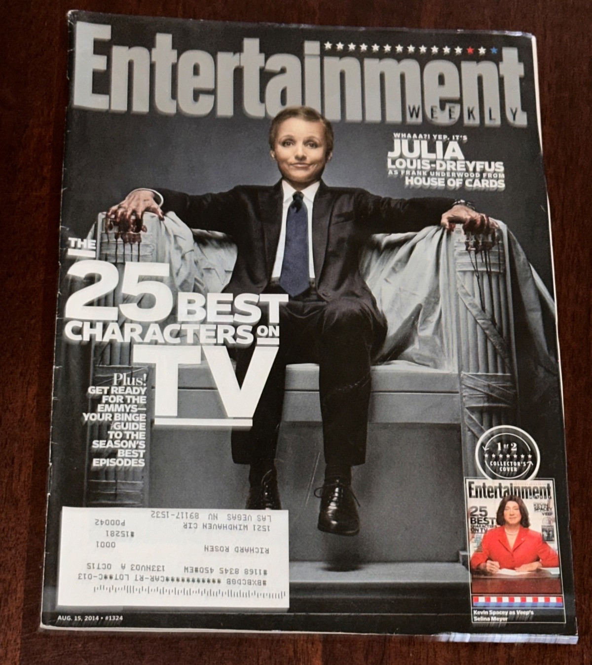 Entertainment Weekly Magazine 2014 Aug 15 Julia Louis Dreyfus House Of Cards