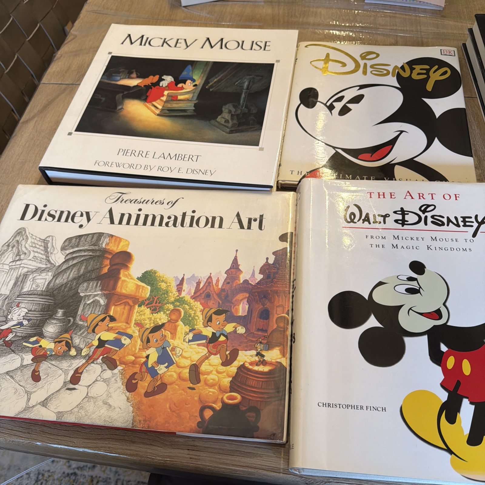 Disney Art Books Lot (4) *SIGNED* Beautiful