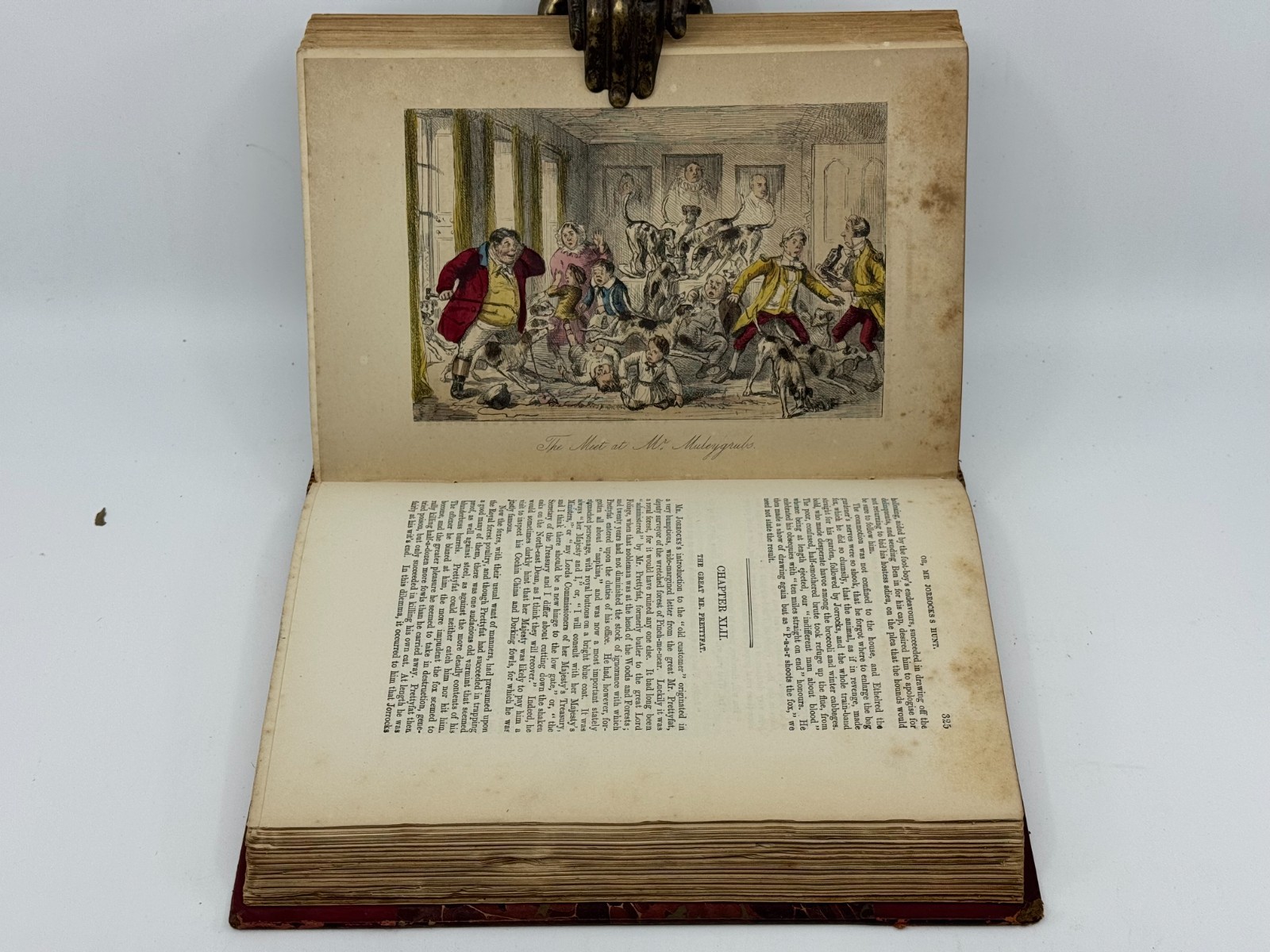 Surtees 5 Vol Set w/ Hand-Colored Plates Bradbury Agnew Leech Illustrations