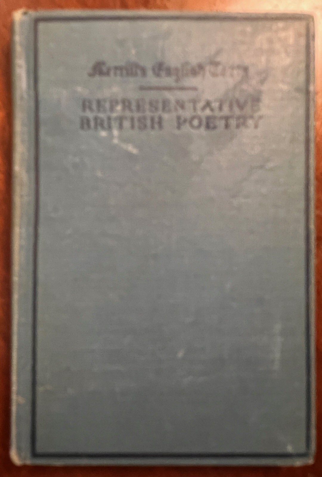 Antique Representative British Poetry 1920 174 pages Ballads, Poems