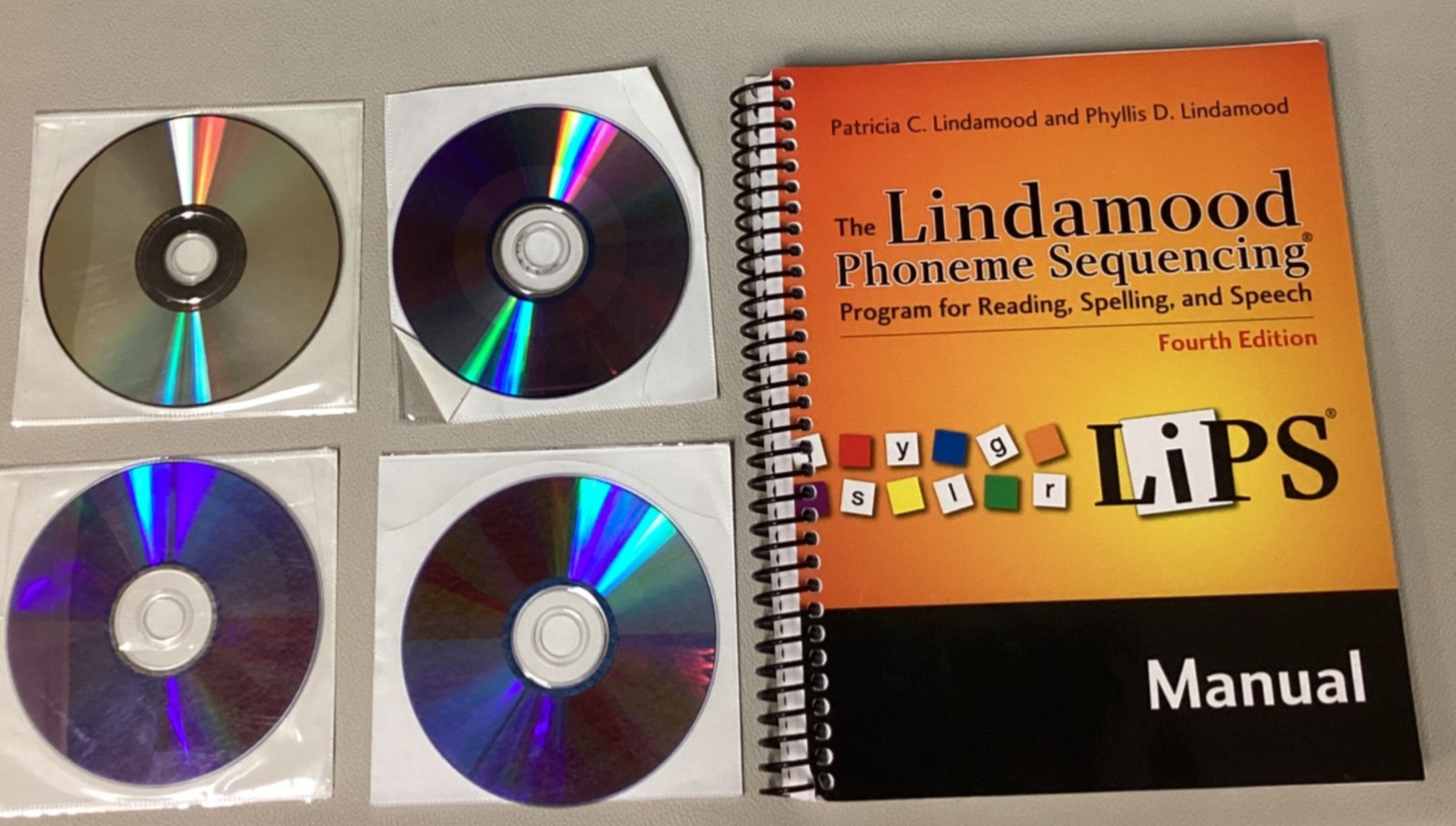 LIPS LINDAMOOD PHONEME SEQUENCING PROGRAM 4th Edition Complete W/O White Board