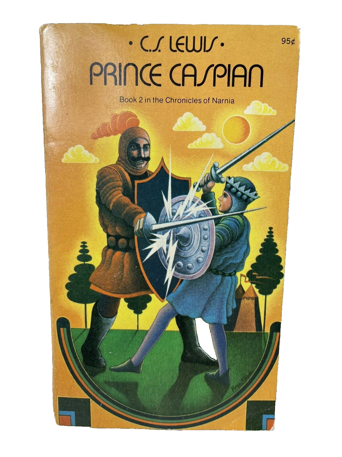 Prince Caspian C.S. Lewis Vintage Paperback Book 1973 Book 2 Chronicles Narnia