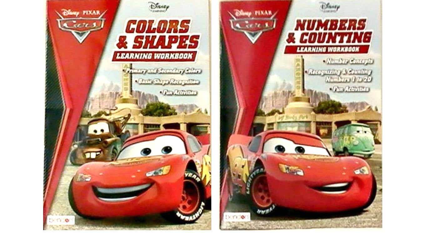 LANGUAGE MATH,COLORS & SHAPES, NUMBERS & COUNTING,DISNEY,WORKBOOKS Set -2 NEW!