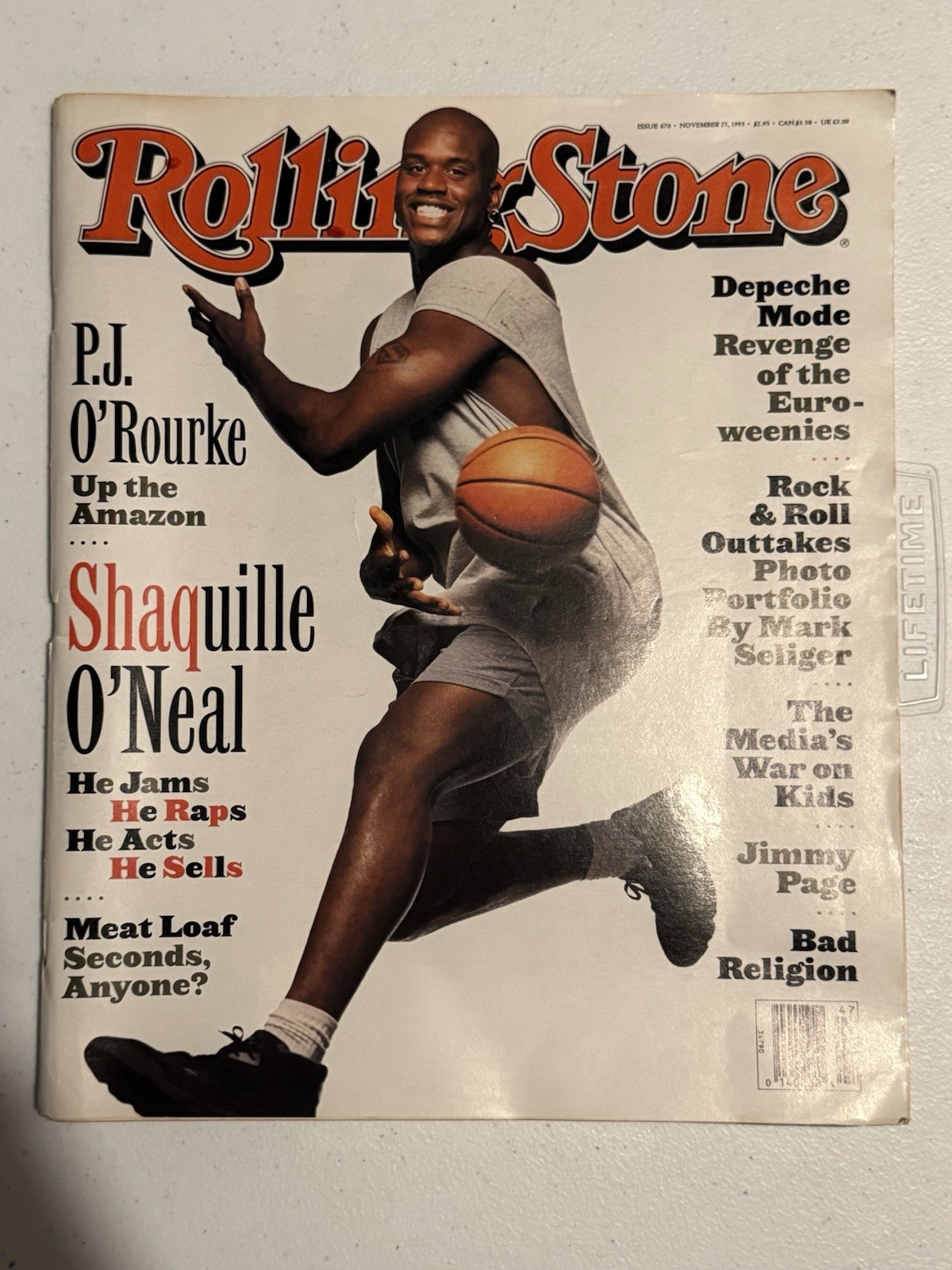 Rolling Stone Magazine Shaq # 670 November 1993 Shaquille O’Neal