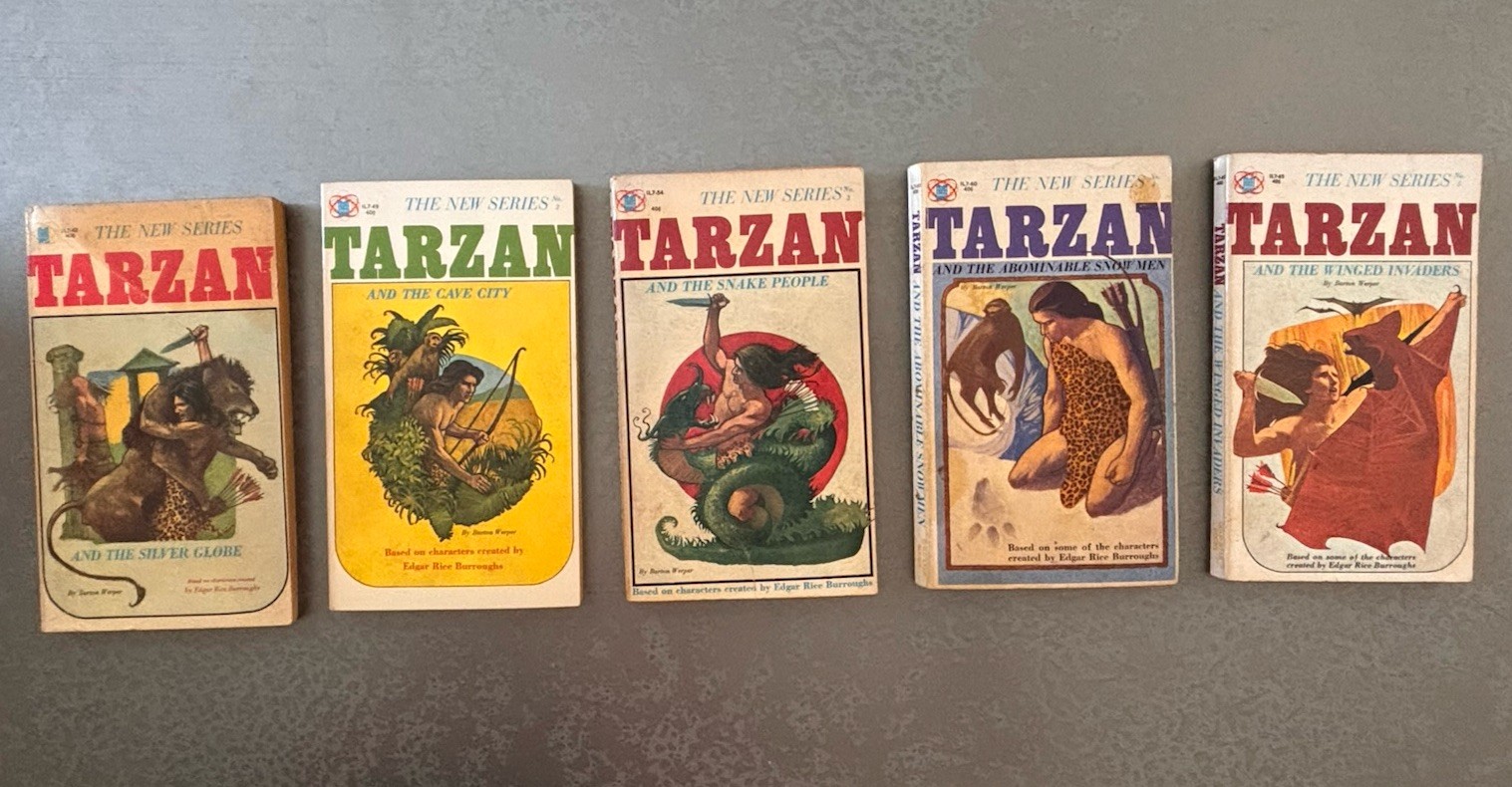Tarzan The New Series #1-5 Complete Set Barton Werper 1964-65 Gold Star Rare
