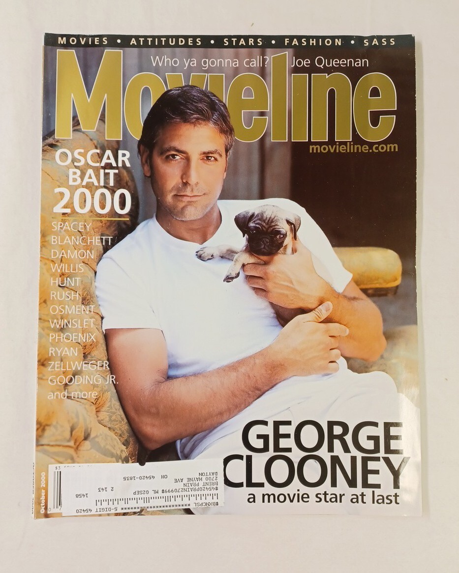 Movieline Magazine October 2000 George Clooney Movies Stars Fashion Oscar 2000