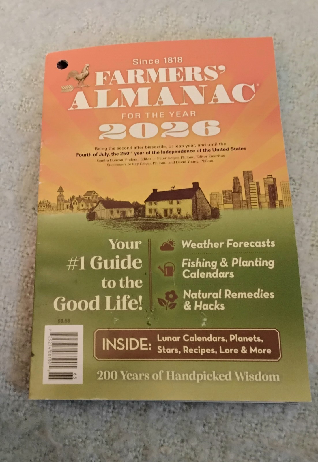 Farmers’ Almanac 2026 – Final Year-Last Printing – Vol. 209