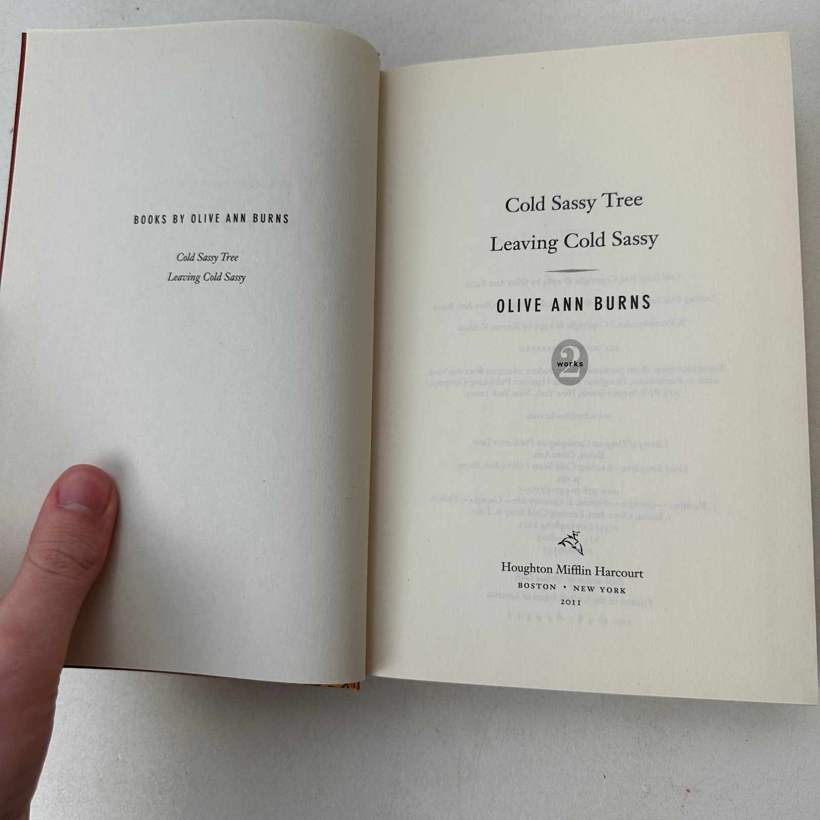 Cold Sassy Tree / Leaving Cold Sassy by Olive Ann Burns (2011, Hardcover)