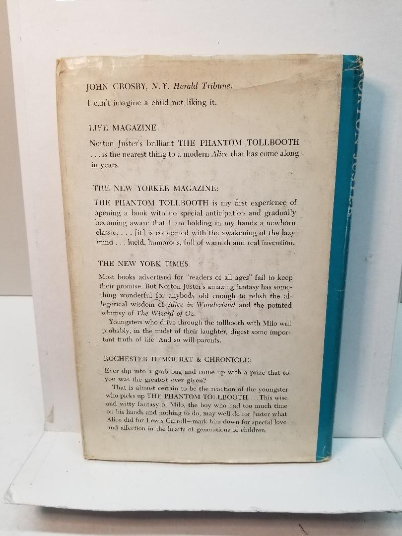 The Phantom Tollbooth by Norton Juster 1st Edition 1961 Hardcover Dust Jacket