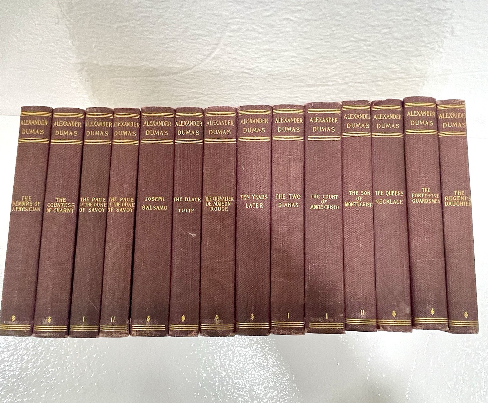 Alexander Dumas Works. Set of 13 Antique Volumes. PF Collier 1902 Edition