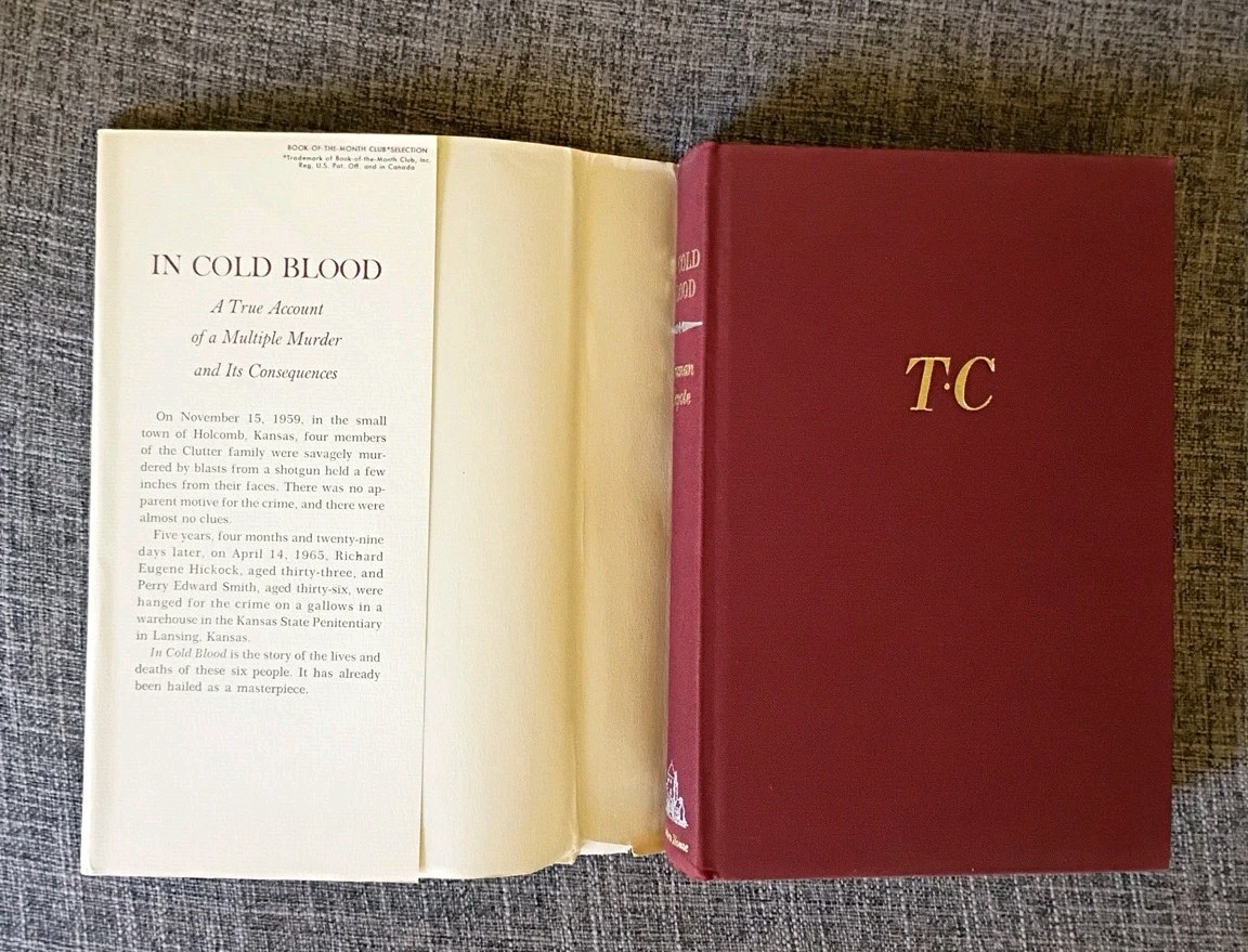 In Cold Blood By Truman Capote,1965 HC/DJ VG