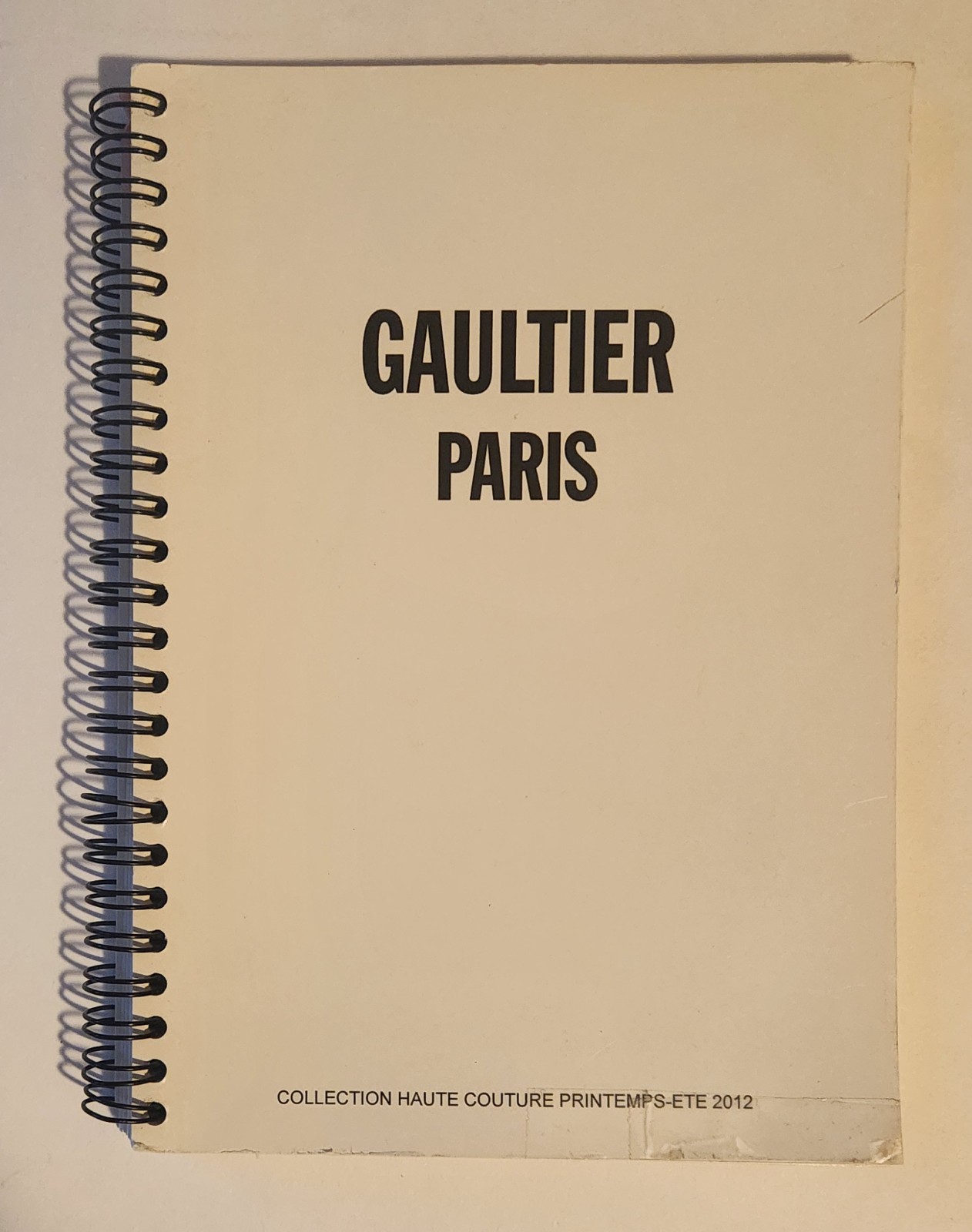 Gaultier Paris Runway Show Book Spring/Summer 2012 Amy Winehouse Tribute Rare!