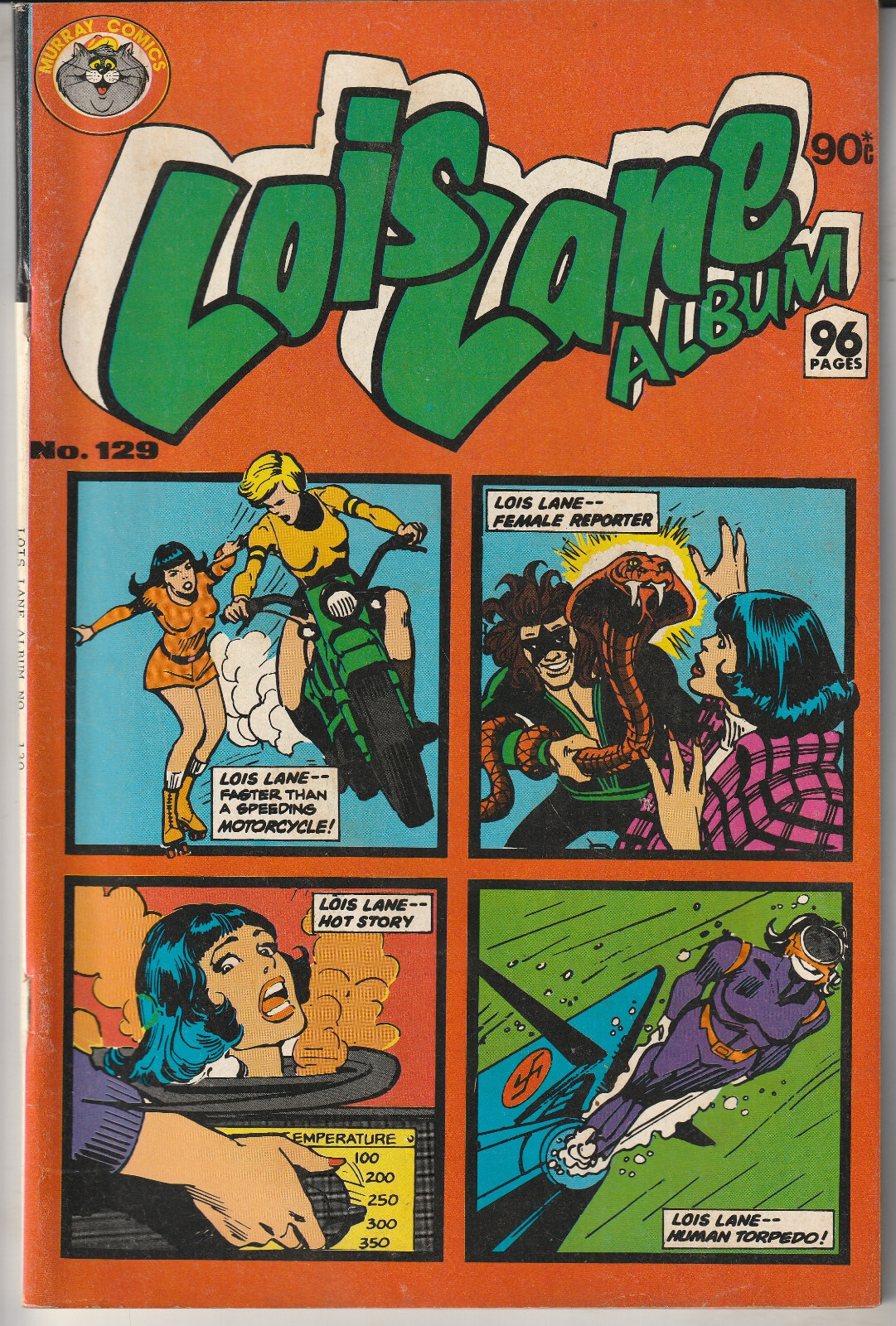 Australian Comic: Lois Lane Album #129 Murray Comics 1980 “HUGE 96 Pages”