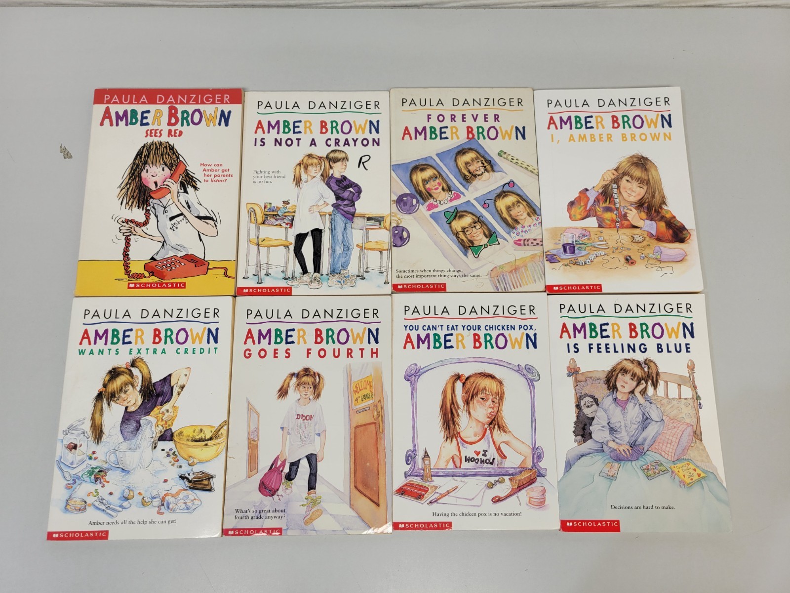 Lot of 8 Amber Brown Paperback Books by Paula Danziger