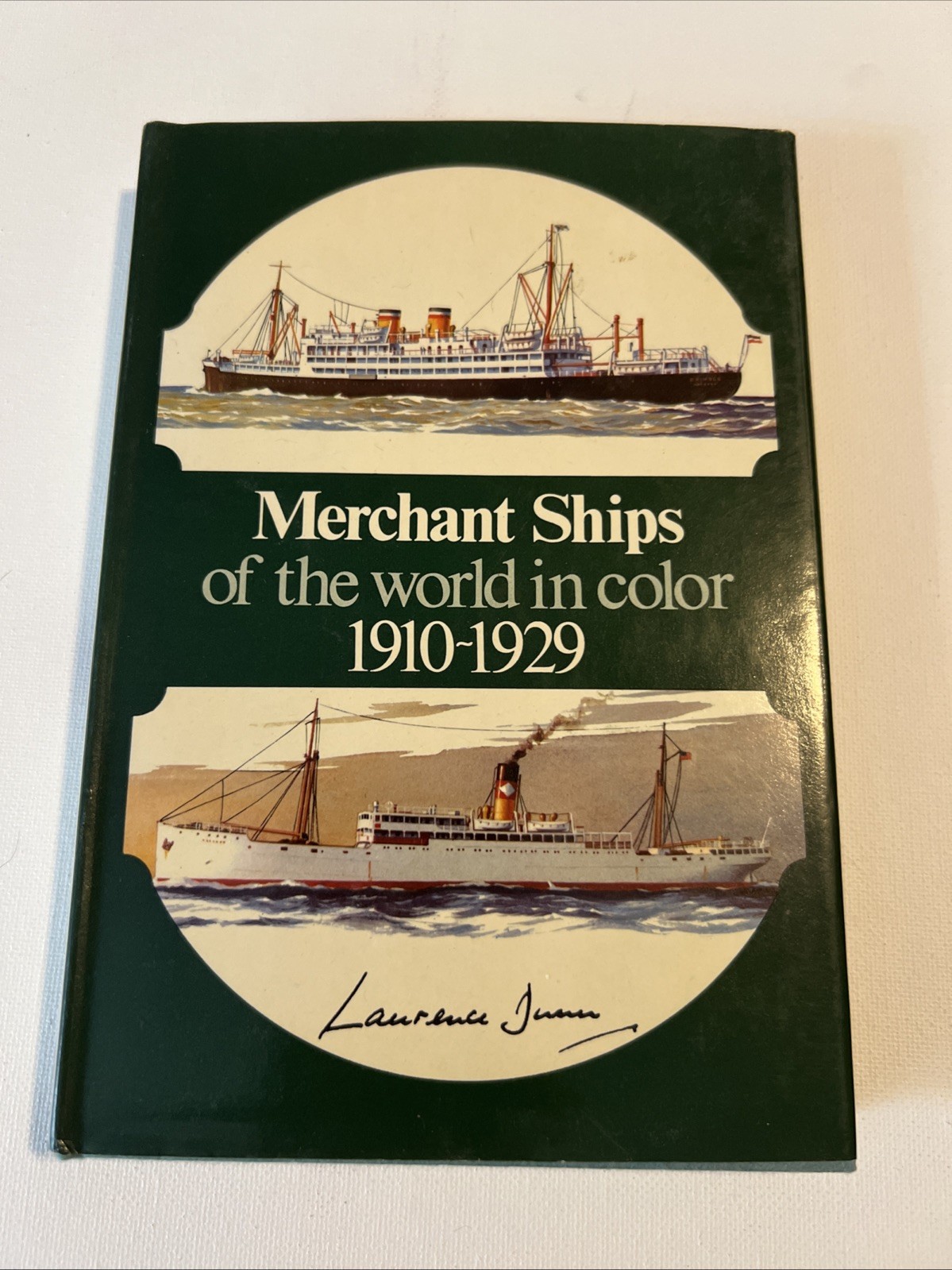 MERCHANT SHIPS OF THE WORLD IN COLOR, 1910-1929. Illust HC. 1st American Edition
