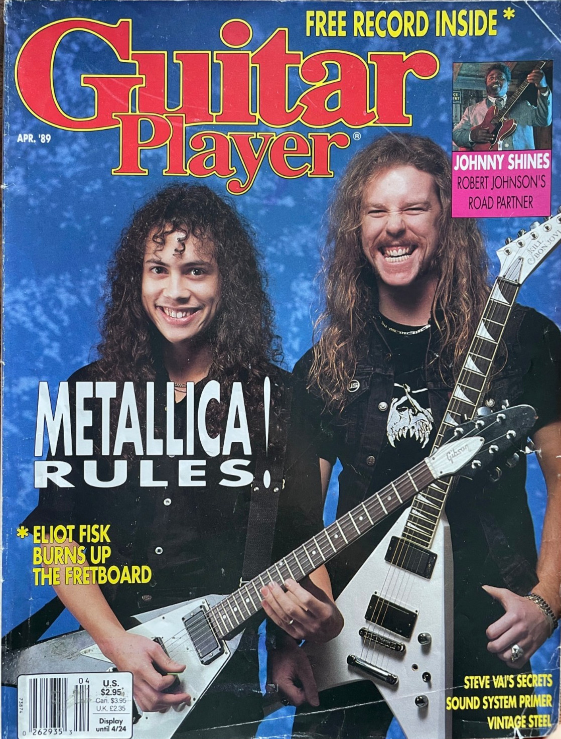 Guitar Player Magazine April 1989 Metallica Kirk Hammett James Hatfield & More!