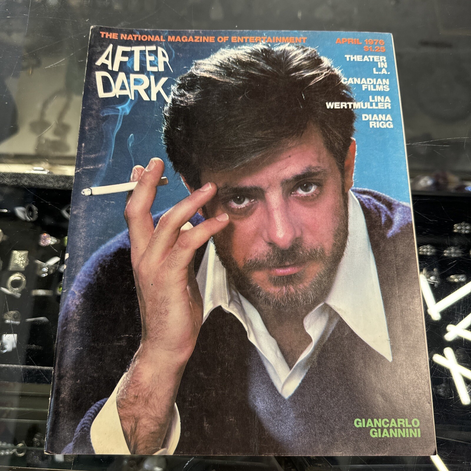 April 1976 After Dark Magazine, Giancarlo Giannini, Lina Wertmuller