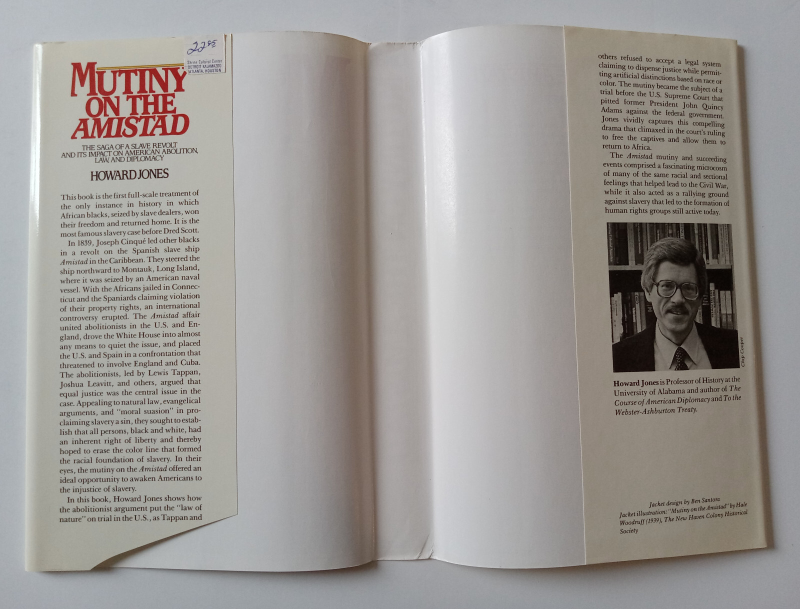 ‘Mutiny on the Amistad’ by Howard Jones – 1st Edition (1987) – Almost Like New!