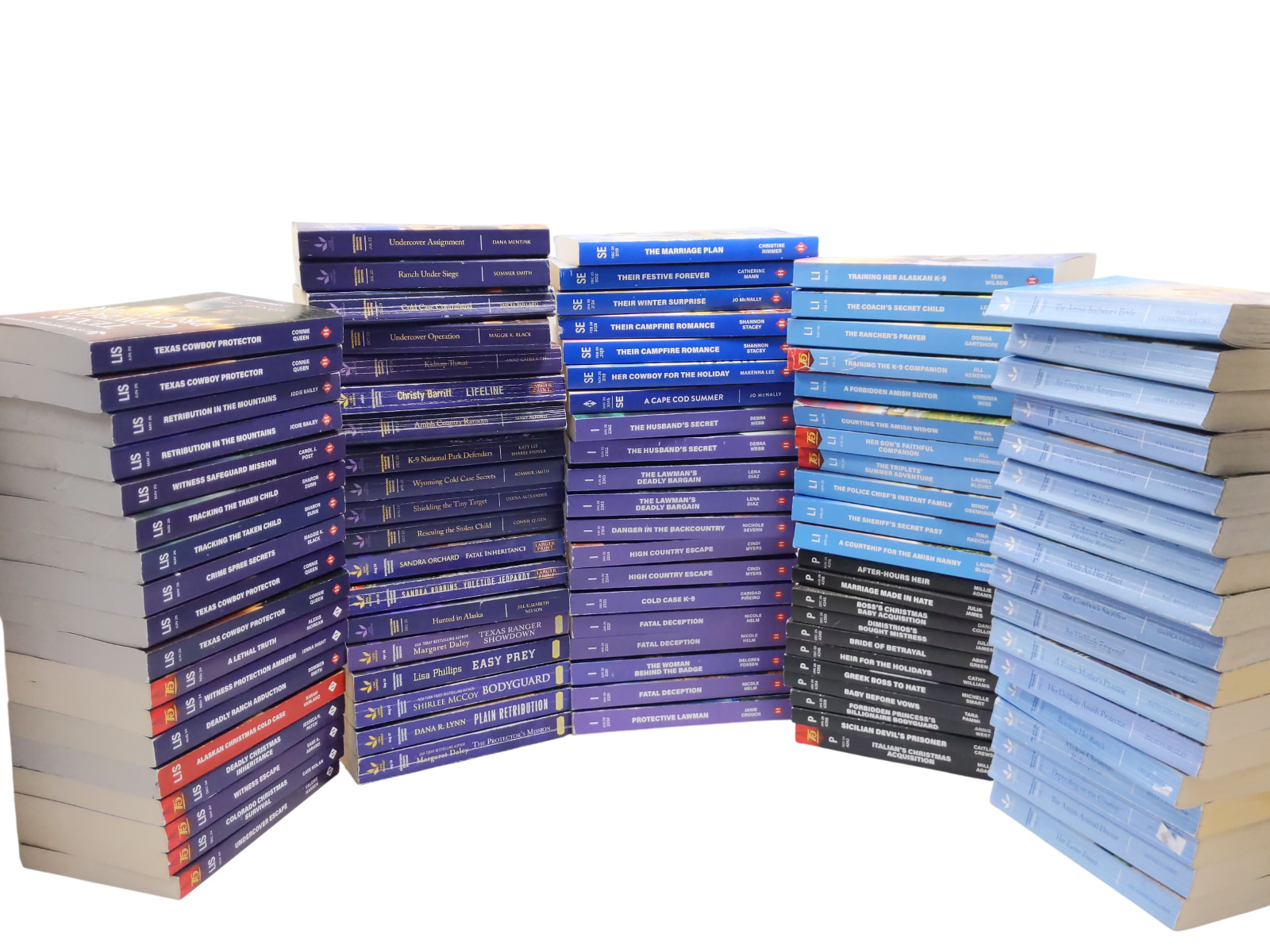 Lot of 10 Random Harlequin Love Inspired Suspense Intrigue Romance No duplicates