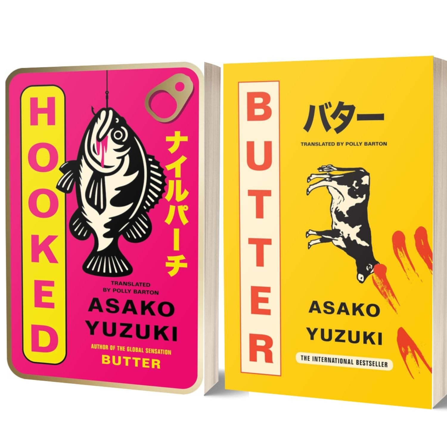 Asako Yuzuki 2 Books Collection Set Butter & Hooked Contemporary Japanese Books